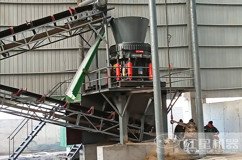 花崗巖破碎加工客戶現(xiàn)場(chǎng)