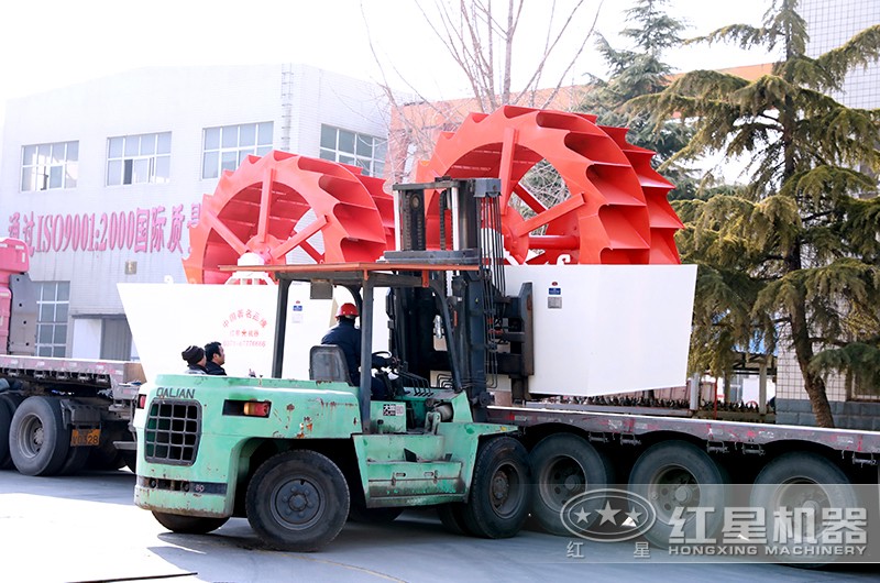 小型雙輪斗洗砂機發(fā)貨 小型雙輪斗洗砂機發(fā)貨