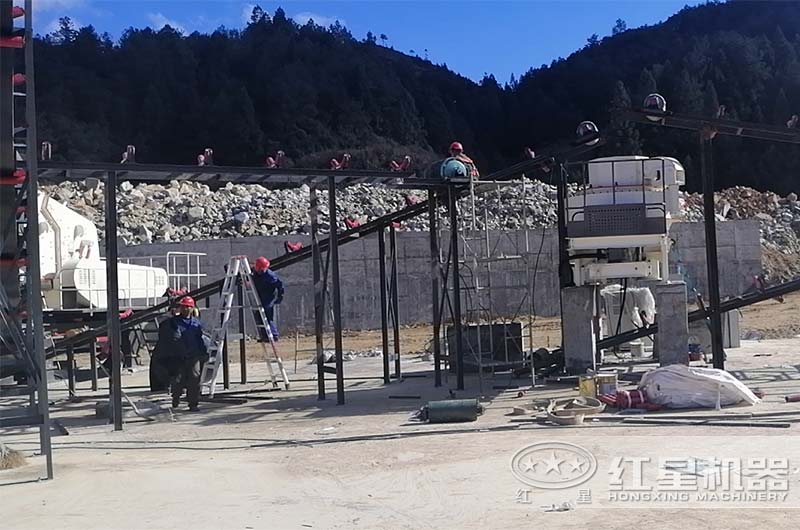 破沙子機(jī)現(xiàn)場