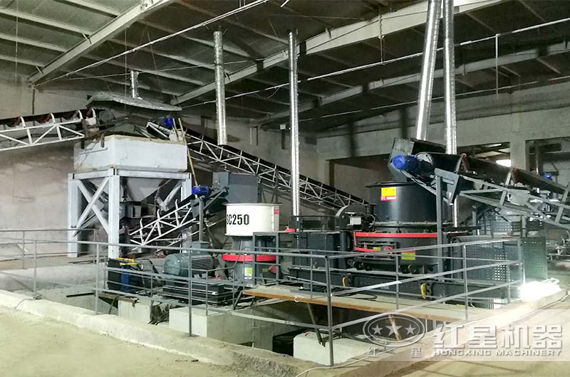 項目中細碎制砂設備展示