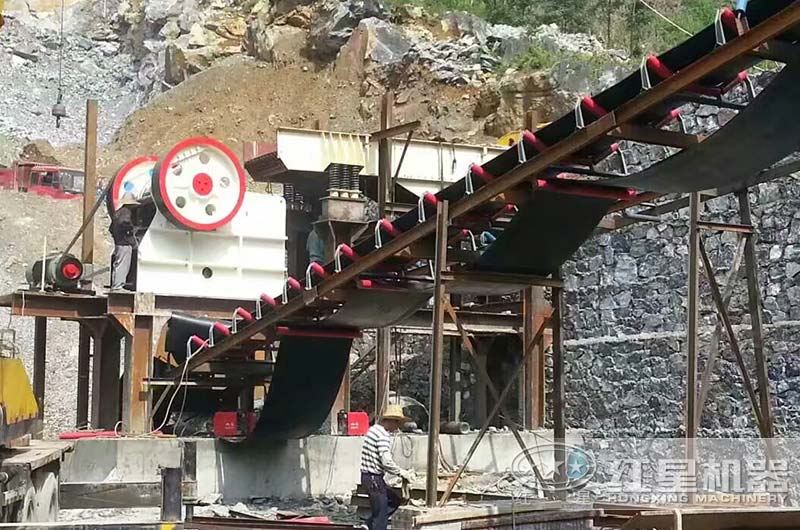 第二套破碎機生產(chǎn)現(xiàn)場