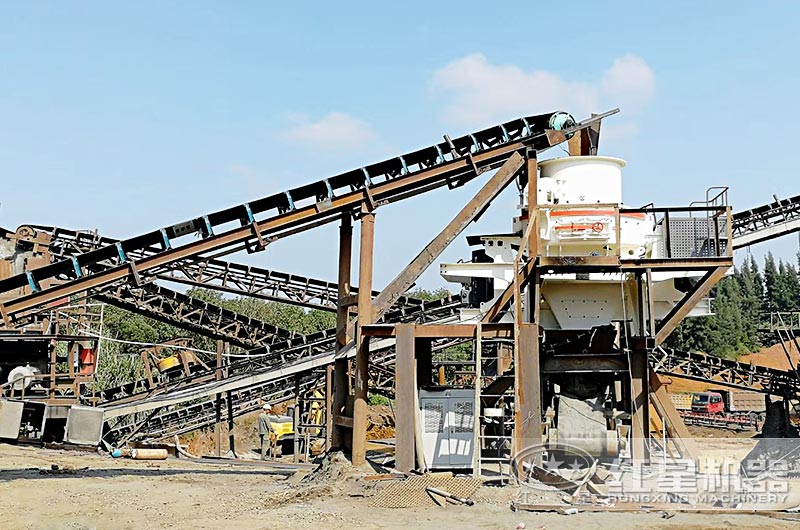 河卵石制砂機現(xiàn)場