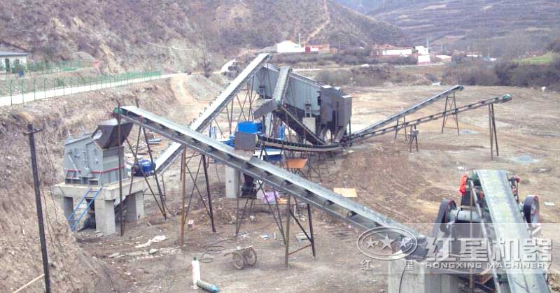 煤矸石制砂機(jī)器現(xiàn)場三