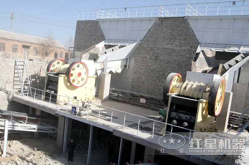 河北912顎式破碎機(jī)現(xiàn)場(chǎng)