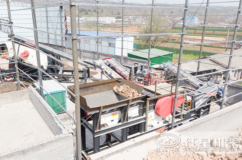 鵝卵石打石子機圖