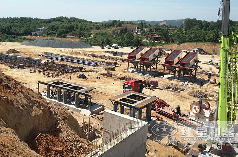 大型砂石生產(chǎn)線基建也是一筆不小的投入