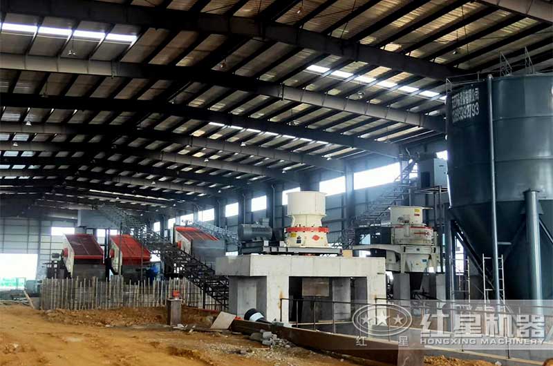 安徽時產(chǎn)200噸全自動封閉式制砂生產(chǎn)線