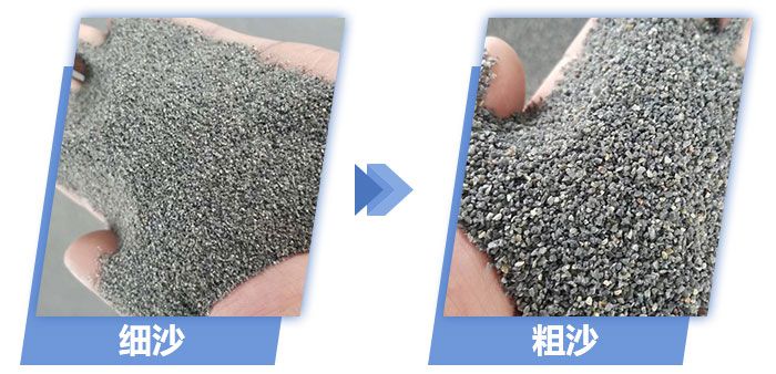 粗砂細(xì)沙對比圖