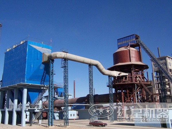 1000噸石灰回轉窯現(xiàn)場圖 1000噸石灰回轉窯現(xiàn)場圖