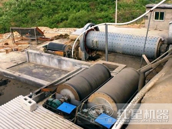 CTB1024磁選機(jī)磁選現(xiàn)場(chǎng)