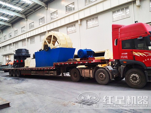 洗砂機發(fā)貨現(xiàn)場