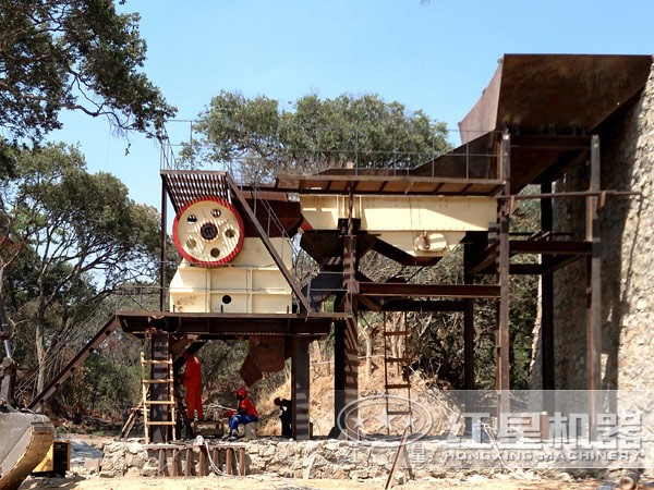 時(shí)產(chǎn)3300-500噸花崗巖處理現(xiàn)場