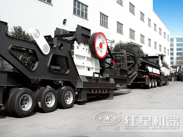 移動(dòng)顎式破碎機(jī)---搭載HD80顎破