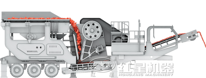 顎式半移動破碎站結(jié)構(gòu)圖 顎式半移動破碎站結(jié)構(gòu)圖