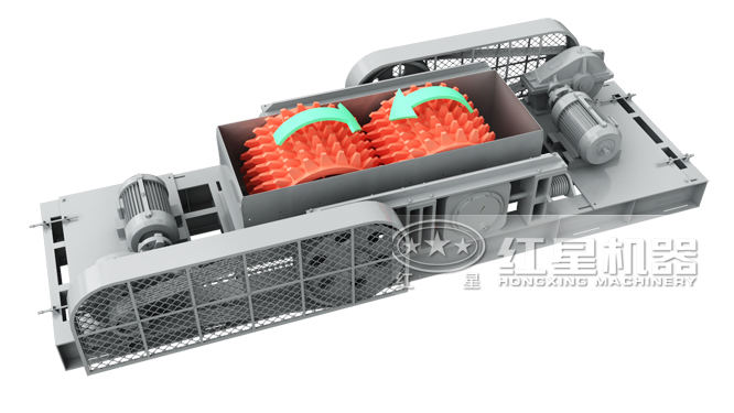 雙齒輥破碎機結(jié)構(gòu)圖