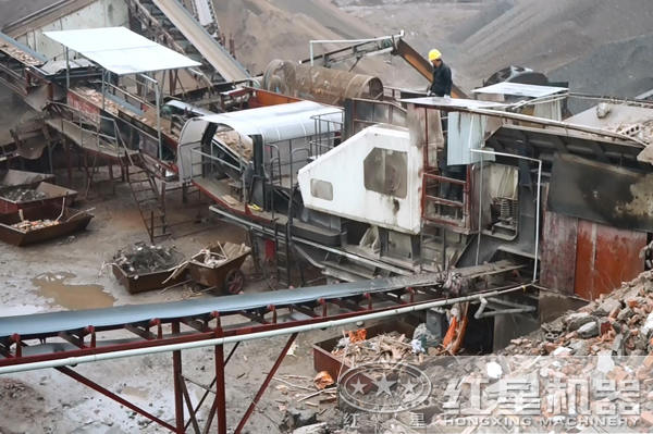 2018年湖南某客戶建筑垃圾破碎現(xiàn)場(chǎng)拍攝