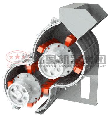 雙級(jí)煤矸石粉碎機(jī)結(jié)構(gòu)和工作原理