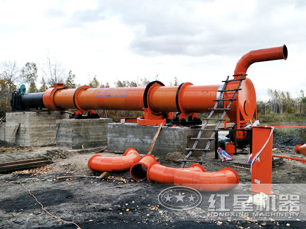 煤灰烘干機現(xiàn)場作業(yè)