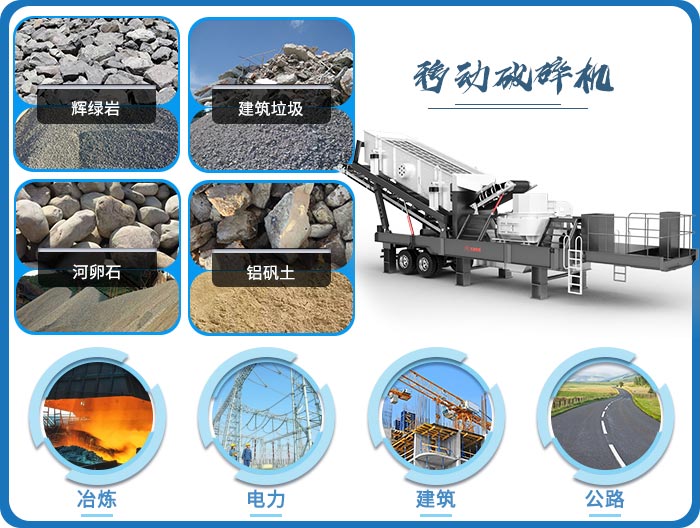 移動(dòng)破碎機(jī)適用范圍廣