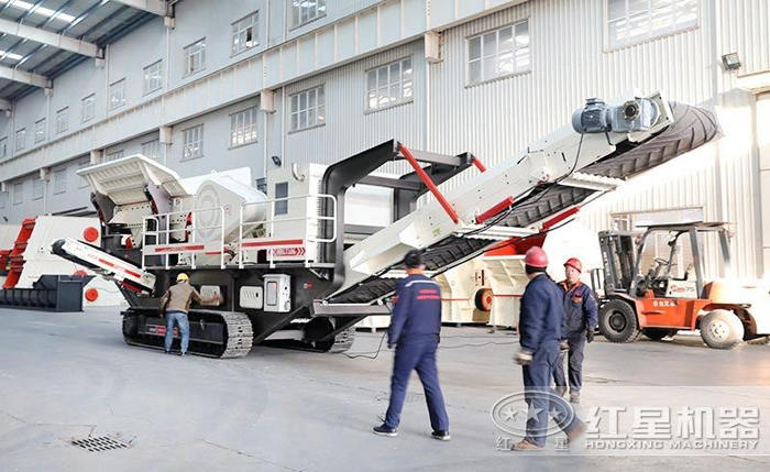 履帶車載移動碎石機-碎砂機