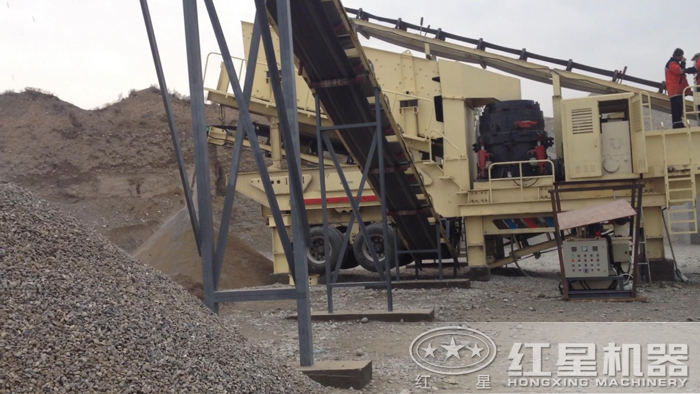 HX系列移動(dòng)磕石子機(jī)
