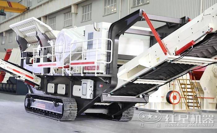 履帶式移動破碎機圖