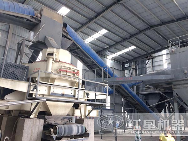 制砂機生產線現(xiàn)場圖