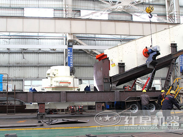 移動車載制砂機(jī)-半掛制沙機(jī)