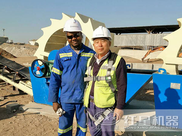 洗砂機(jī)現(xiàn)場(chǎng)圖