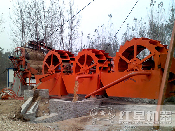 洗沙機(jī)工作現(xiàn)場(chǎng)圖