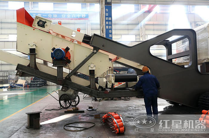 環(huán)保移動(dòng)破碎站組裝圖