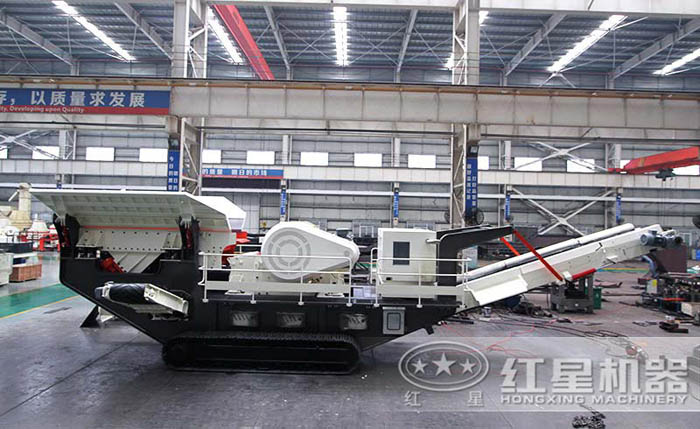 履帶式流動(dòng)石子加工機(jī)成品圖