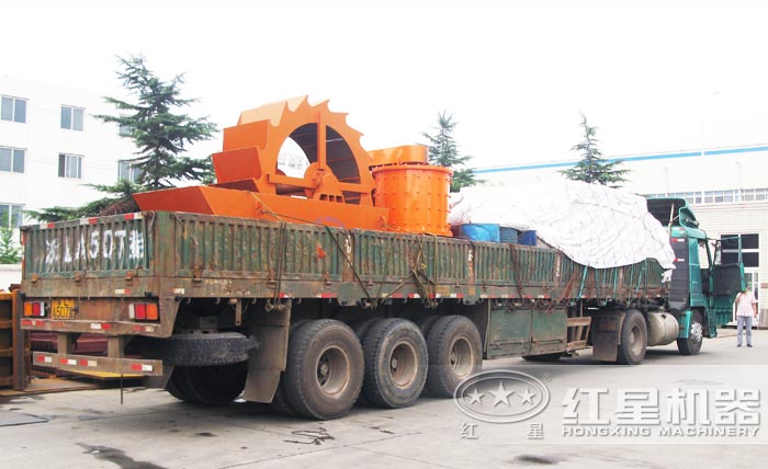 紅星單葉輪水輪洗砂機(jī)發(fā)貨了