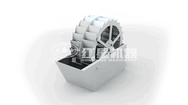 2914洗砂機(jī)清洗砂石作業(yè)展示