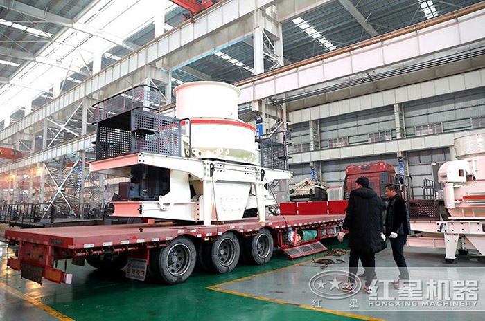 紅星機(jī)器河卵石制沙機(jī)車間展示