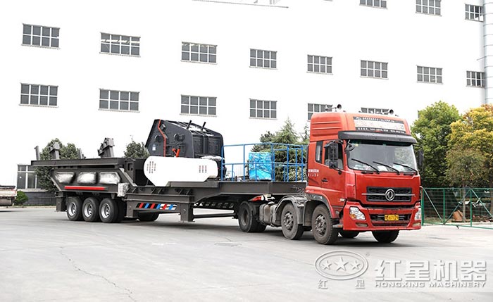 輪胎配置的移動(dòng)碎石機(jī)