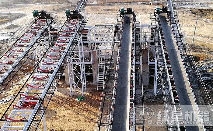 大型砂石場配置的皮帶輸送機 大型砂石場配置的皮帶輸送機