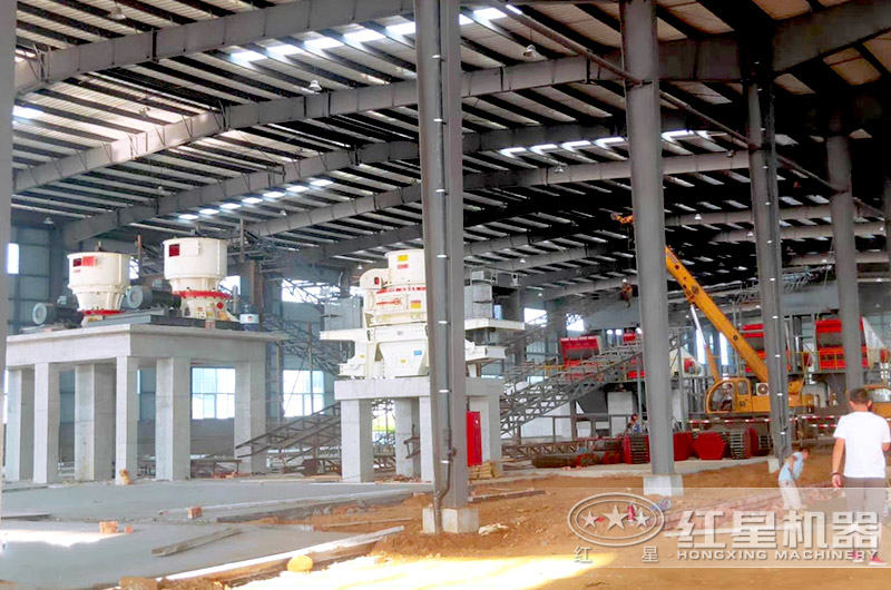 滁州制砂現(xiàn)場