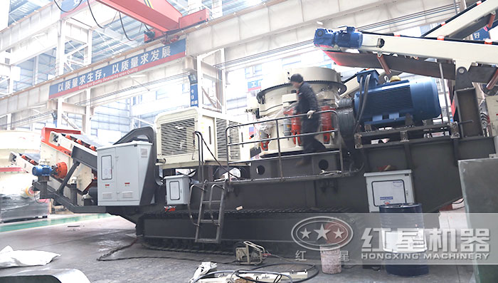 搭在圓錐破碎機