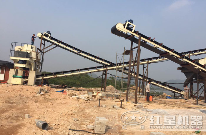 制砂生產(chǎn)線現(xiàn)場