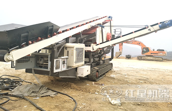 履帶移動建筑垃圾加工設(shè)備