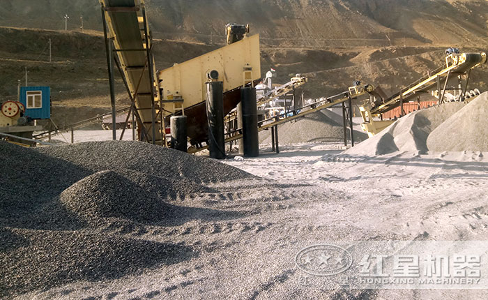 砂石現(xiàn)場(chǎng)出料