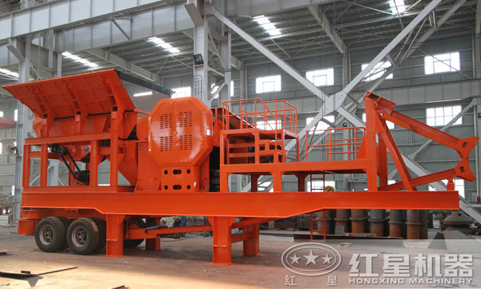 移動(dòng)小型混凝土廢料破碎機(jī)