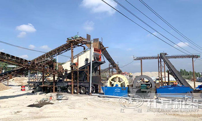 移動制沙施工現(xiàn)場