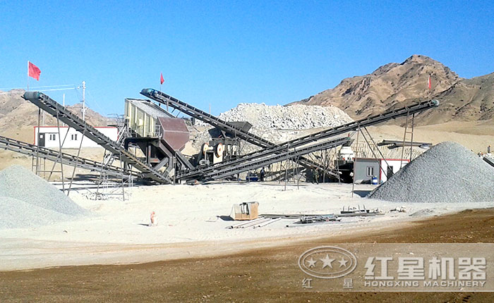 時(shí)產(chǎn)30方石子破碎生產(chǎn)線布局