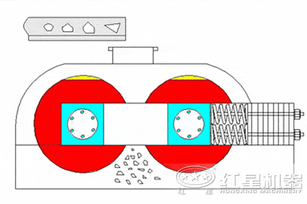 對輥破碎機制砂作業(yè)原理