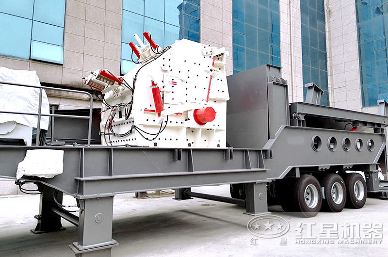 搭載反擊破碎機的可移動石子機