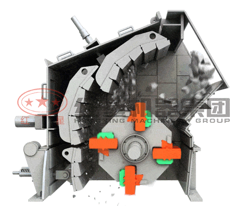 反擊破加工石子演示