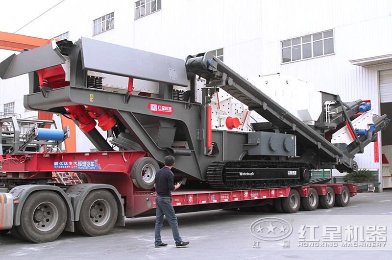 全新小型車載移動破碎機發(fā)貨現(xiàn)場