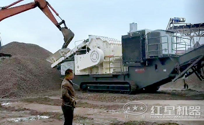 履帶移動式煤矸石破碎機